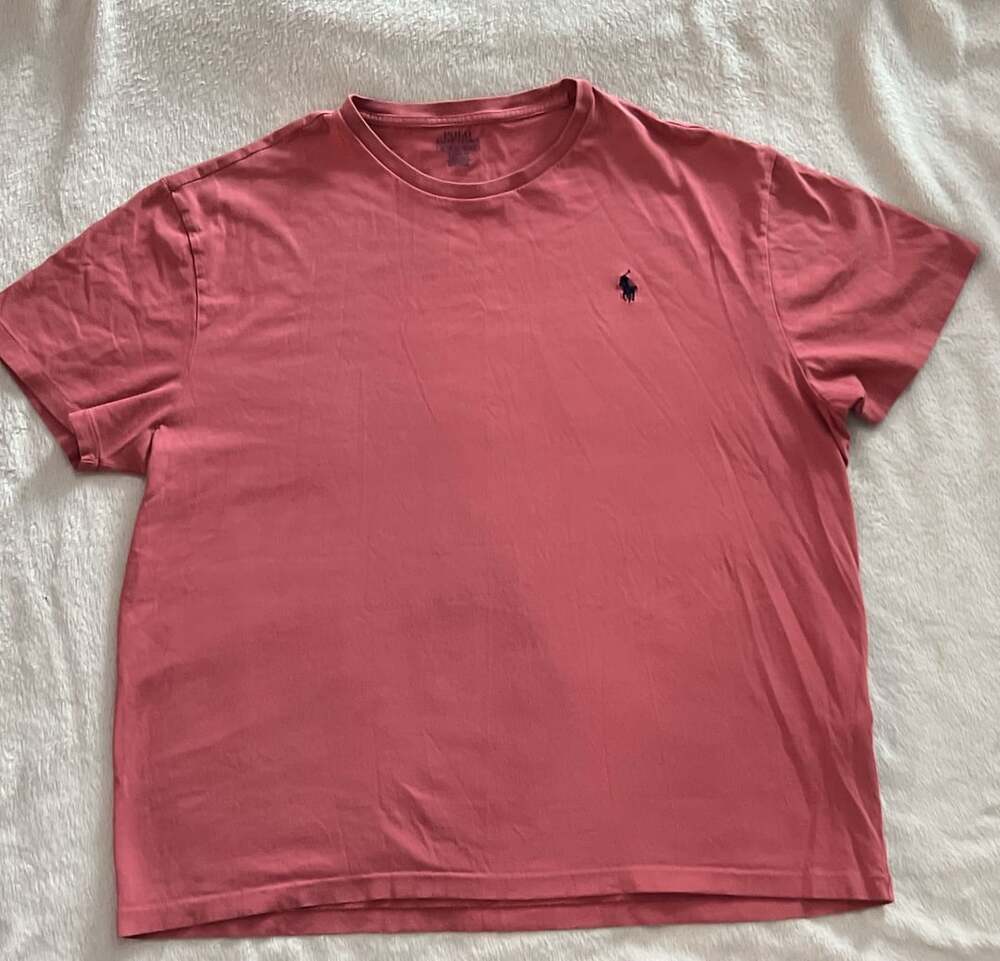 Polo Ralph Lauren Classic Fit T-Shirt Size XL Pink Short Sleeve